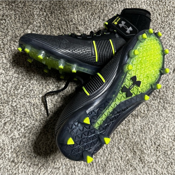 🛍️soldUnder Armor Highlight MC Black Football Cleats Size 9 - Picture 3 of 12